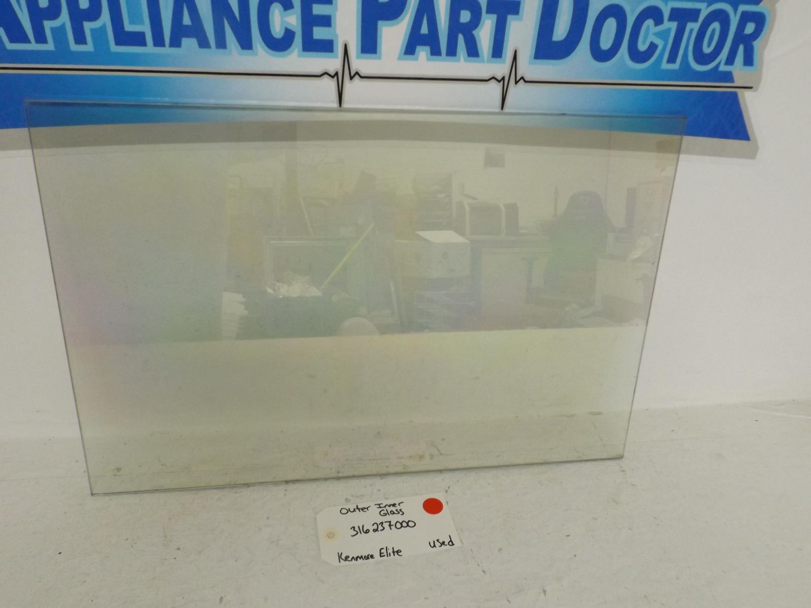 Kenmore Elite Stove 316237000 Outer Inner Glass Used Kenmore Elite Stove 316237000 Outer Inner Glass Used